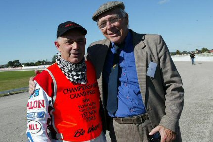 Ian Hoskins with Ivan Mauger taken in 2003